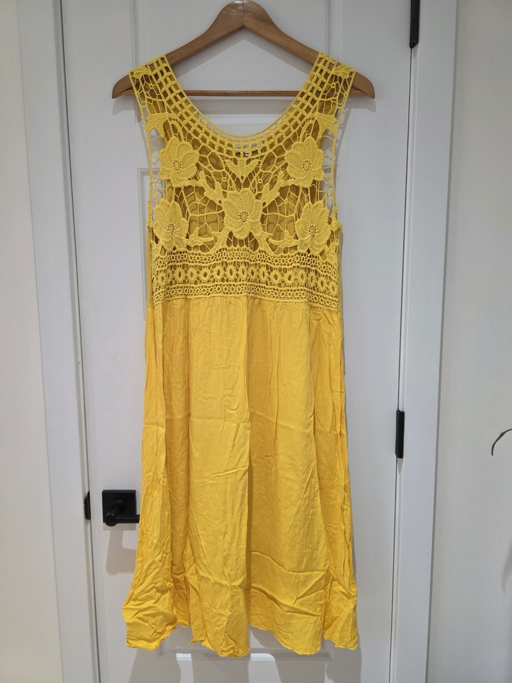 Marie Claire Yellow Knit-Detail Women's Top